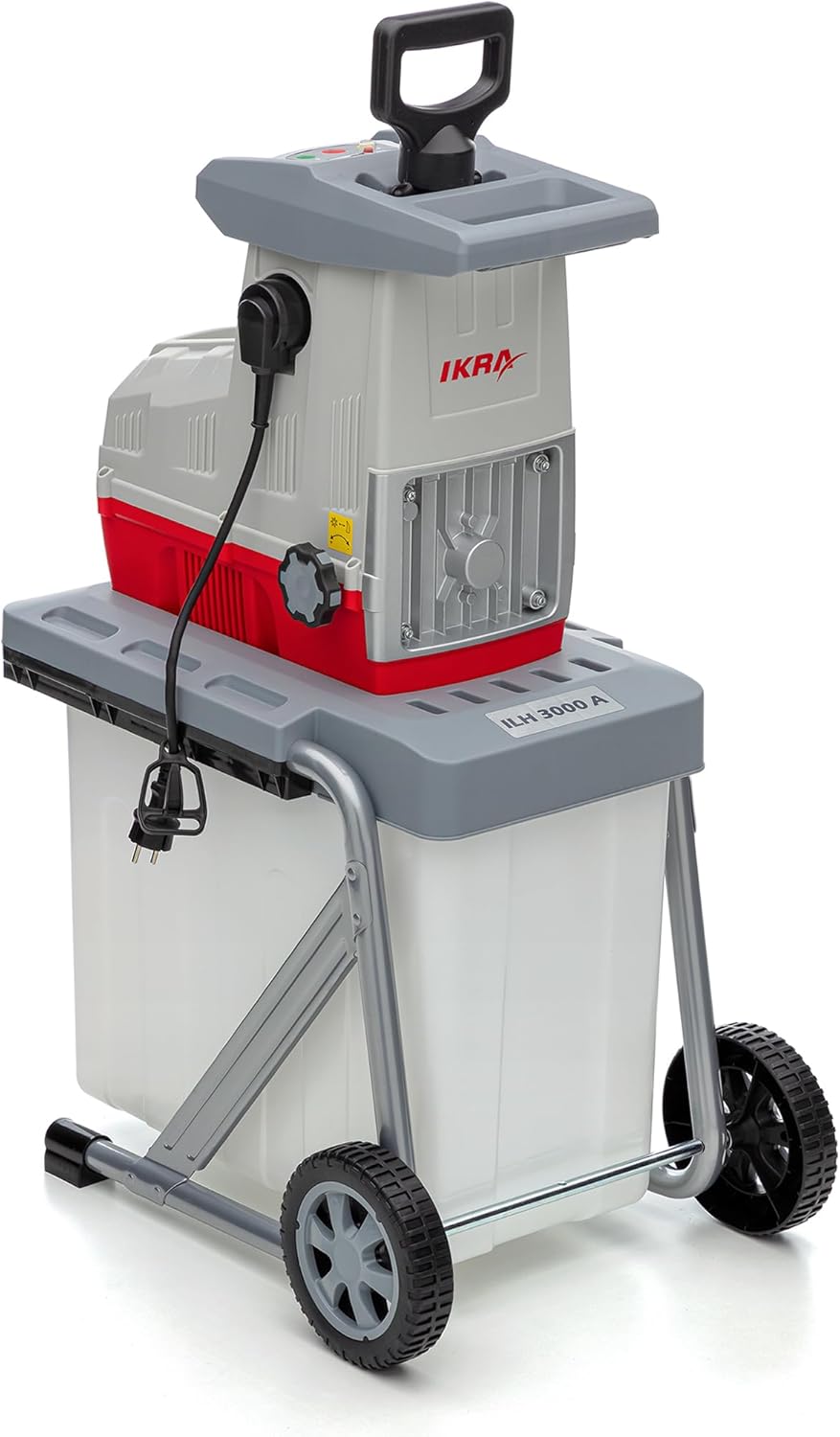 IKRA 81002880 Biocippatrice elettrica a rulli ILH 3000 A, silenziosa, robusta, a bassa manutenzione, potente 3.000 Watt, diametro rami fino a 44 mm, 230 V