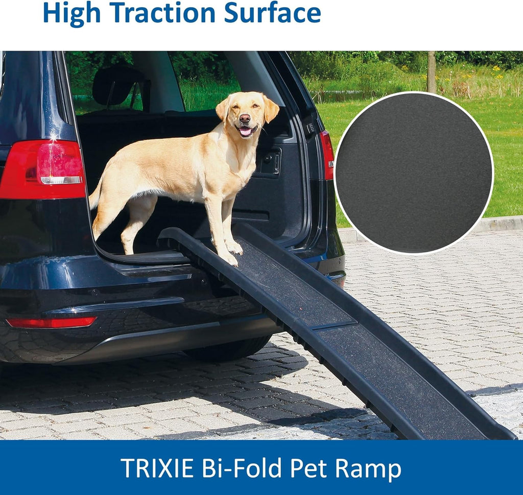 Trixie 3939 Rampa Pieghevole Petwalk, 40 × 156 cm, 4,5 kg, nera