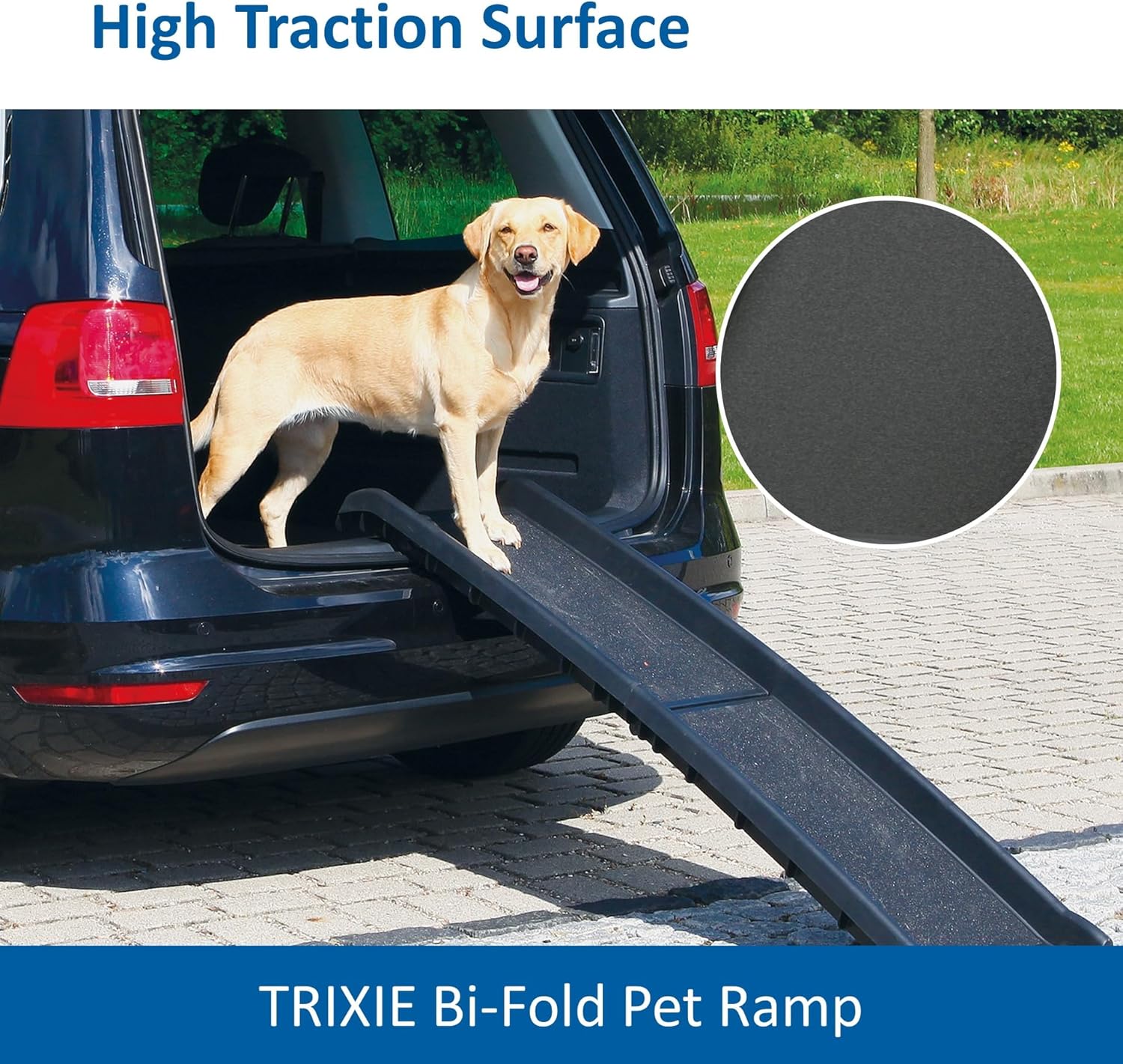 Trixie 3939 Rampa Pieghevole Petwalk, 40 × 156 cm, 4,5 kg, nera