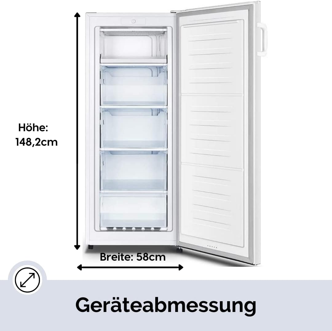 PKM Gefrierschrank GS169.4A++ | Weiß | 165 Liter | Energieeffizienzklasse E