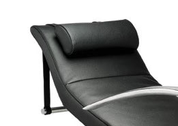 Cuscino nuca ampio per poltrona relax Jori, ellittico, nero, peso alluminio, cuscino a rullo
