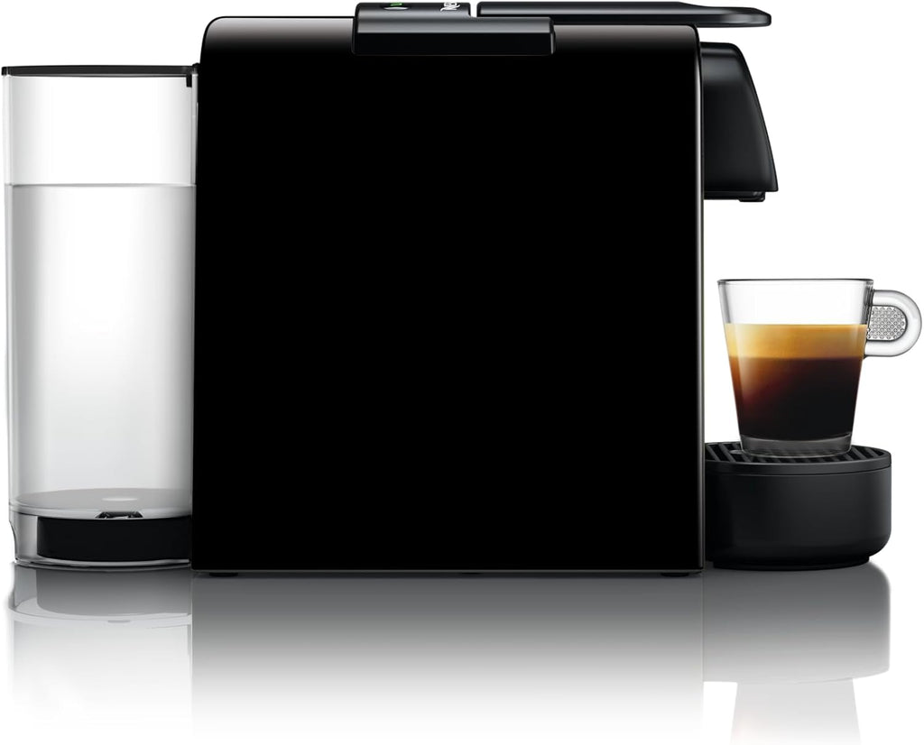 Nespresso De'Longhi EN 85.B Essenza Mini Macchina da Caffè a Capsule,Welcome Set con Capsule Assortite in Diversi Gusti,Pressione Pompa 19 bar,Design Salvaspazio,1370W,0.6 L,32.5 x 11 x 20.5 cm,Nero