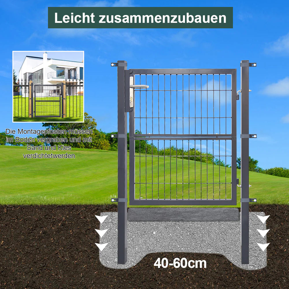 Sonnewelt Cancelletto Giardino Cancello Antracite Incl. Serratura