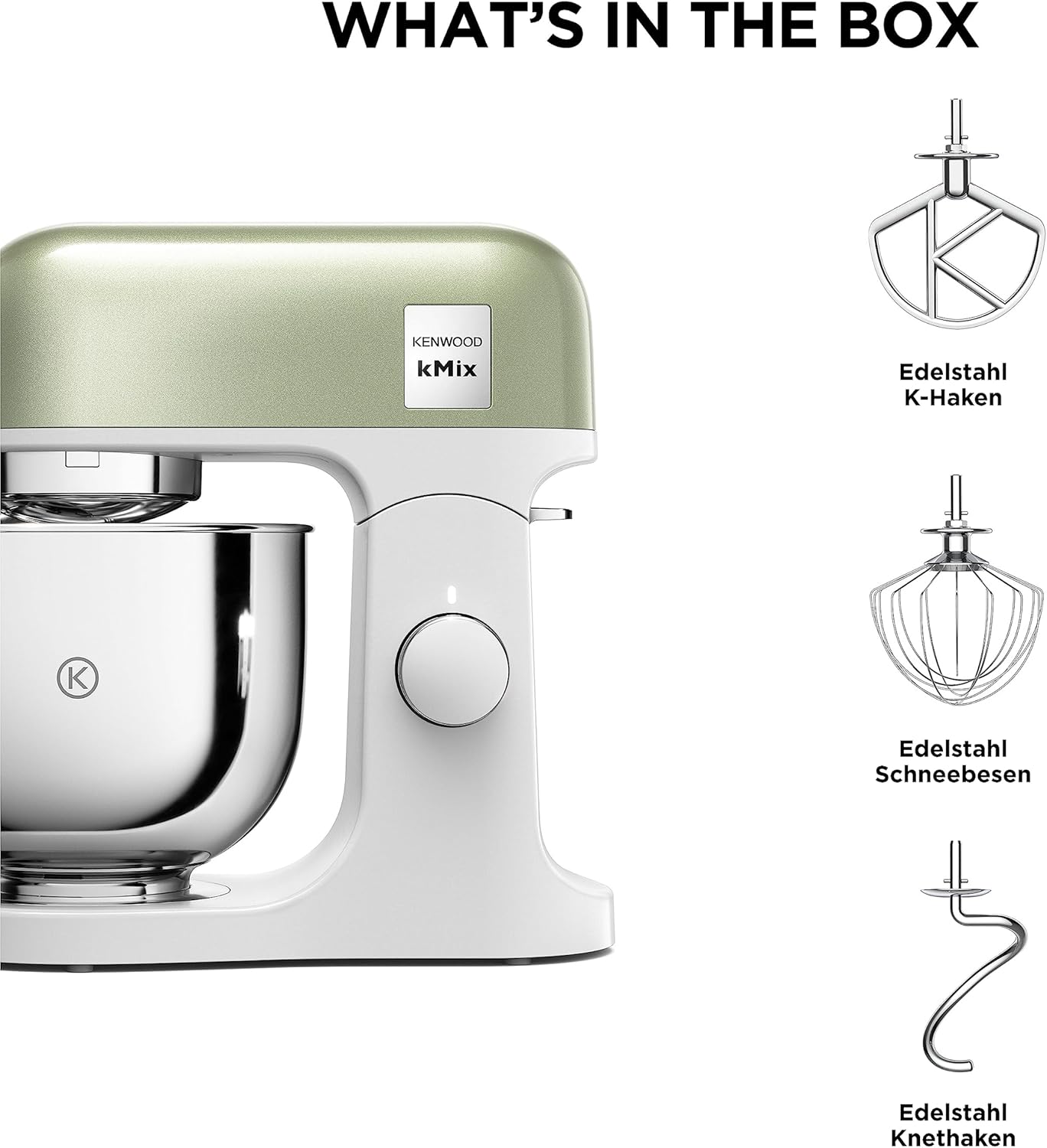 Kenwood kMix KMX750RD Robot da cucina, Ciotola in acciaio inox da 5 litri, Sistema di sicurezza Safe-Use, Corpo in metallo, 1000 Watt, Inclusi set di 3 accessori da pasticceria e paraspruzzi, Rosso