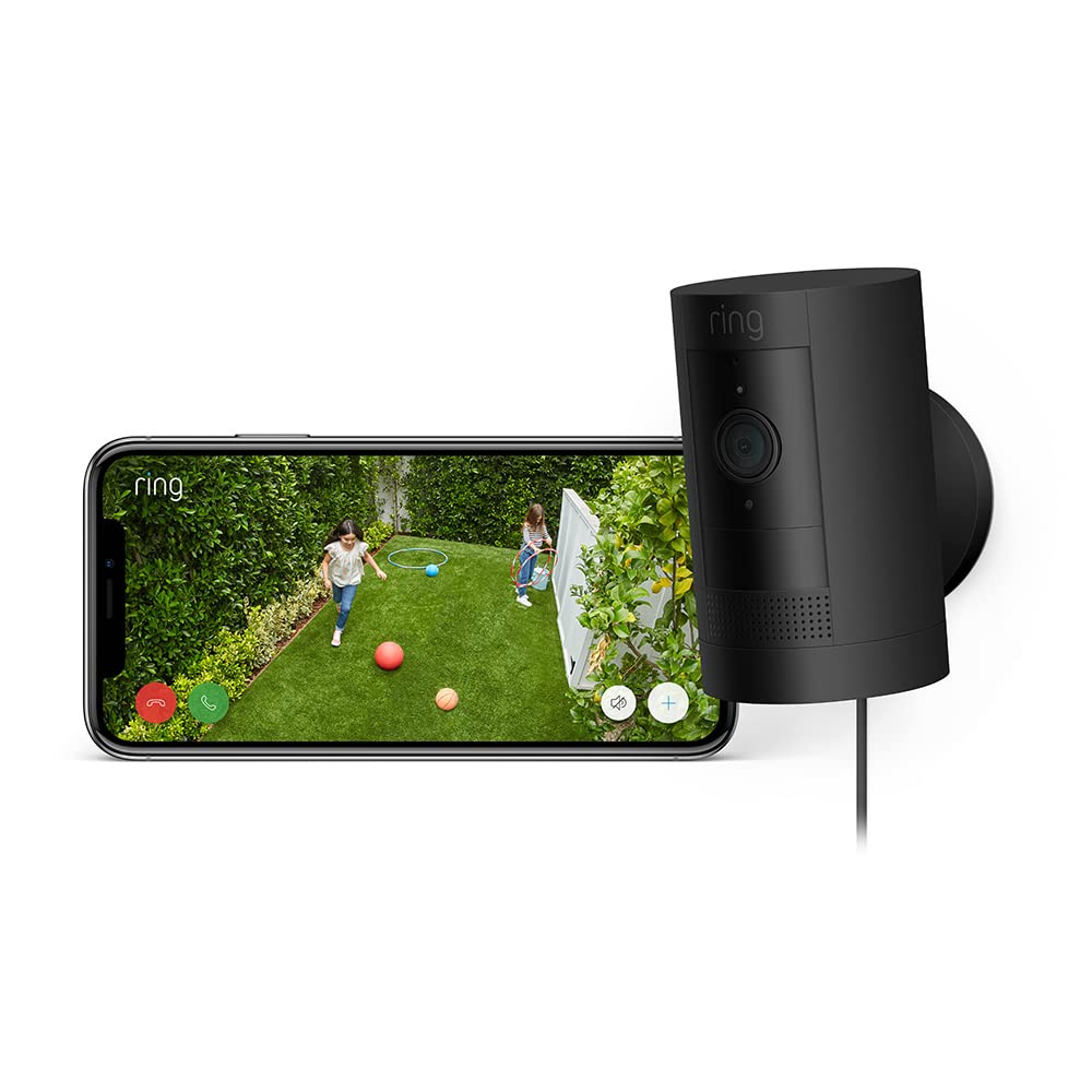 Ring Außenkamera Solar (Stick Up Cam) | Überwachungskamera aussen mit Solarpanel, 1080p-HD-Video, WLAN, witterungsbeständig, geeignet für Haus & Grundstück | 4 Kameras