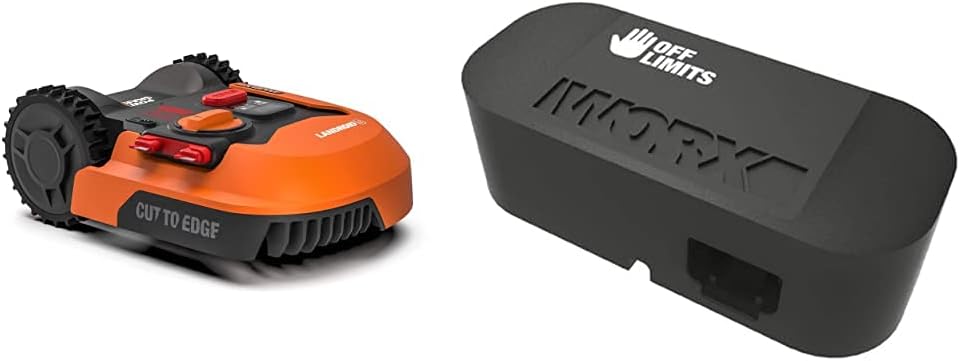 WORX Landroid Plus WR165E Mhroboter mit Begrenzungskabel für Grten bis 500m (AIA Navigation, App Steuerung, WLAN, Bluetooth und schwimmendem Mhwerk - max Steigung: 35%)