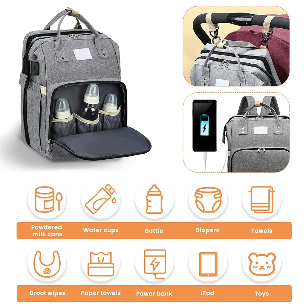 Baby Backpack - Zaino Multifunzionale - Zaino per Neonati