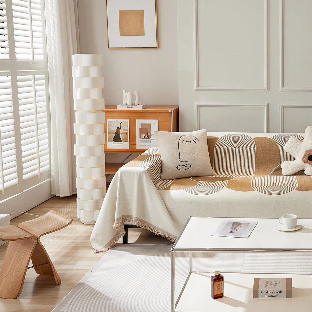 Sofabezug Swirl Braun – Moderner Schutz für Ihre Couch im eleganten Design