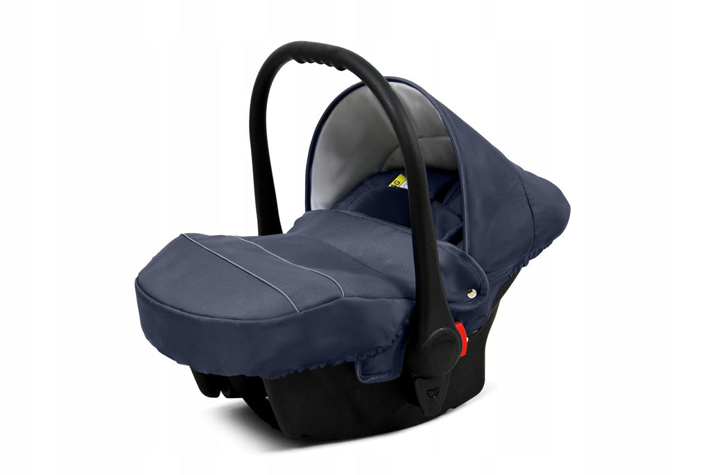 BabyLux® Bambimo Kinderwagen Set 3 in 1 - Qbaro - incl. Babywanne, Buggy Sportsitz, Auto-Babyschale - Autositz - Kinderwagenset - Kombikinderwagen mit Wickeltasche, Regenschutz usw.