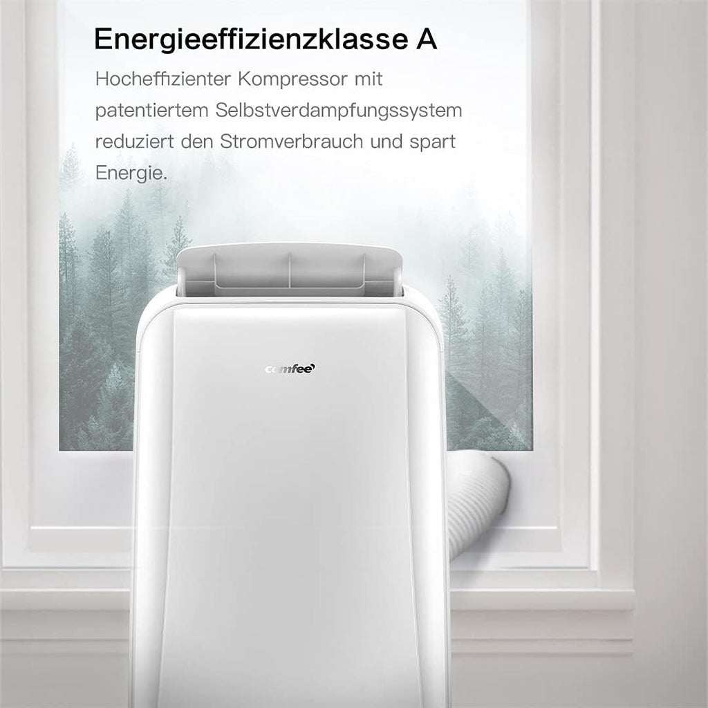 Comfee Condizionatore Portatile Easy Cool 2.0, 7000 BTU 2,0kW, Raffreddamento&Ventilazione&Deumidificazione, Adatto per Ambienti fino a 68m³(25㎡), Controllo tramite APP/Alexa/Google Home/IFTTT, Climatizzatore Portatile con Tubo di Scarico