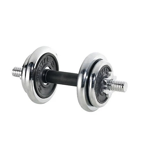 Set di manubri Kettler da 10 kg cromati e gommati