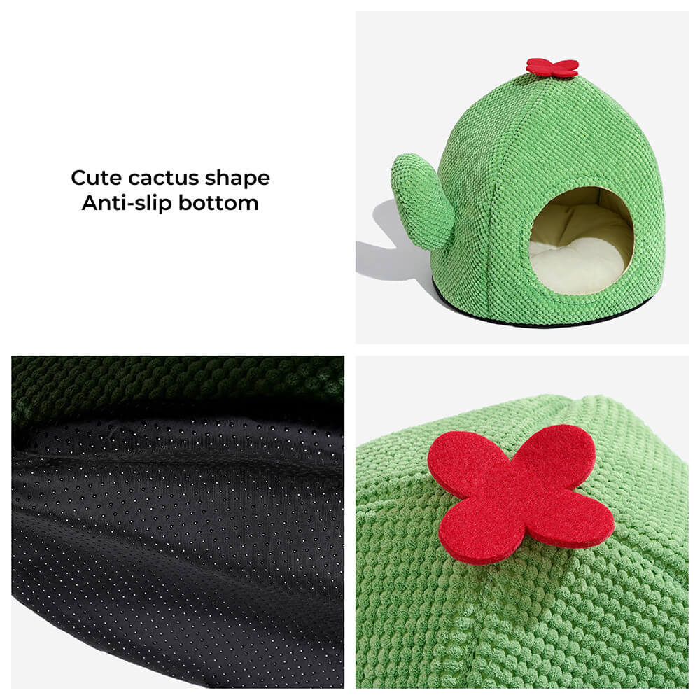 KatzenOase – Cestino a forma di cactus per ore di sonno accoglienti per i gatti