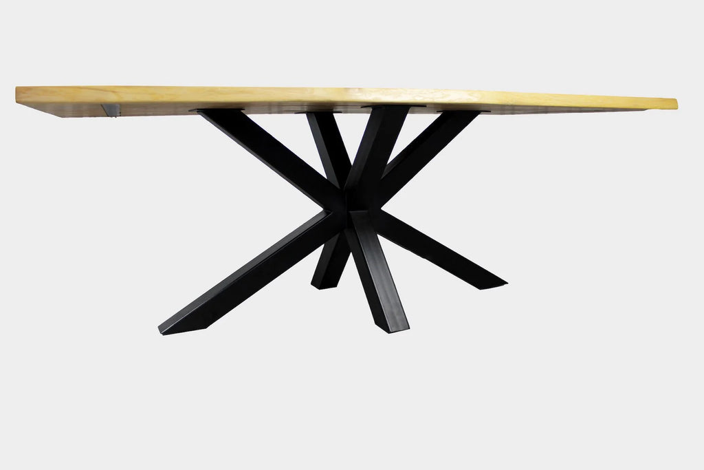 Serie MAXIM | Baumkantentisch - Eiche - inkl. Tischbein Matrix - versch. Gren und Farben | Lnge: 160 - 300 cm | Breite: 90 -100 cm