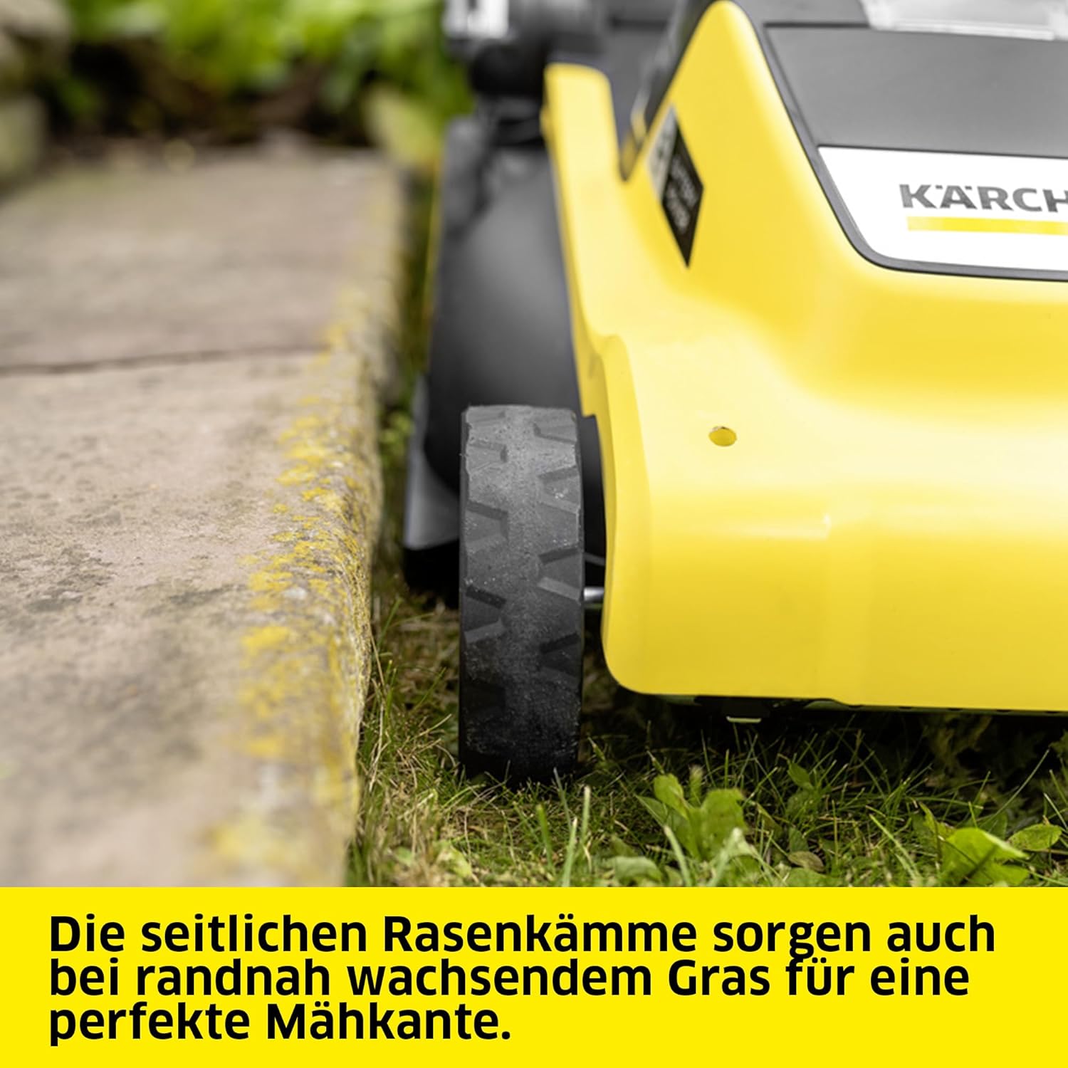 Kärcher Akku-Rasenmäher LMO 2-18, Grasfangbehältervolumen 30 l, 5 stufige Schnitthöhenverstellung 3.500 U/min, ohne Akku und Ladegerät, gelb