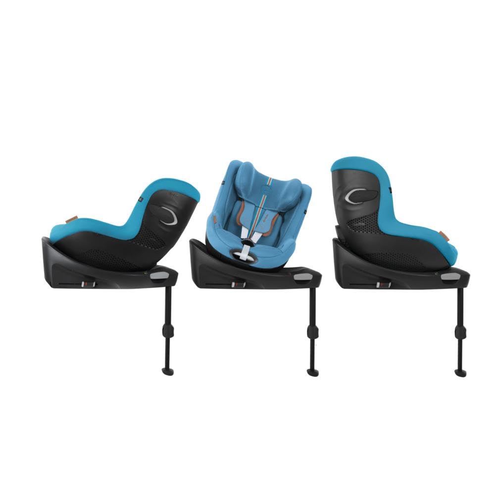 Seggiolino auto CYBEX Gold Sirona Gi i-Size Plus con base, Da 3 mesi a 4 anni circa (Dalla nascita con inserto per neonati), Max. 20 kg, 61-105 cm (Da 40 cm con inserto per neonati), Stormy Blue