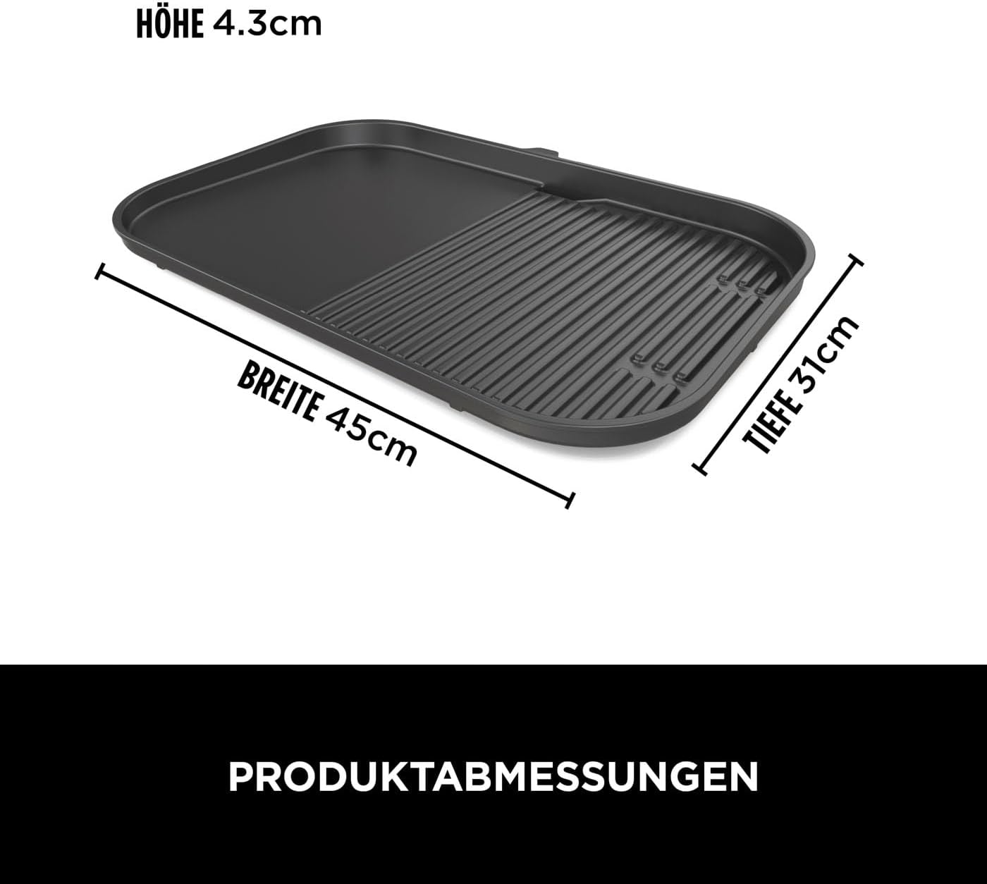 Ninja Woodfire verstellbarer Ständer und Beistelltisch, Außenofen- und Grillständer, robuster Outdoor-Kochtisch und Pizzaofenständer, Schwarz 4718J800EUUK