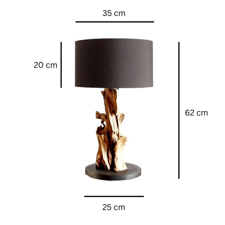 Wurzel Tischlampe IKAL XS | Hhe 62 cm inkl. Lampenschirm