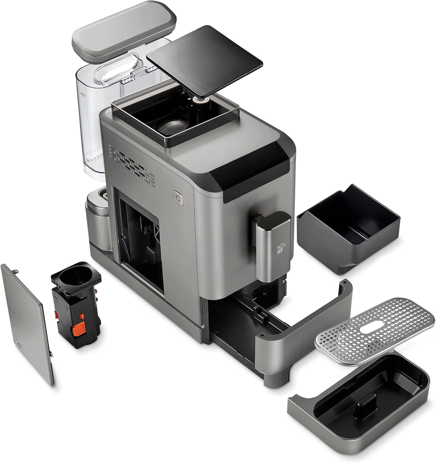 Tchibo Macchina da caffè automatica Esperto2 Caffè con funzione 2 tazze per Caffè Crema ed Espresso, Nero Granito - INCLUSO set di prova caffè GRATUITO