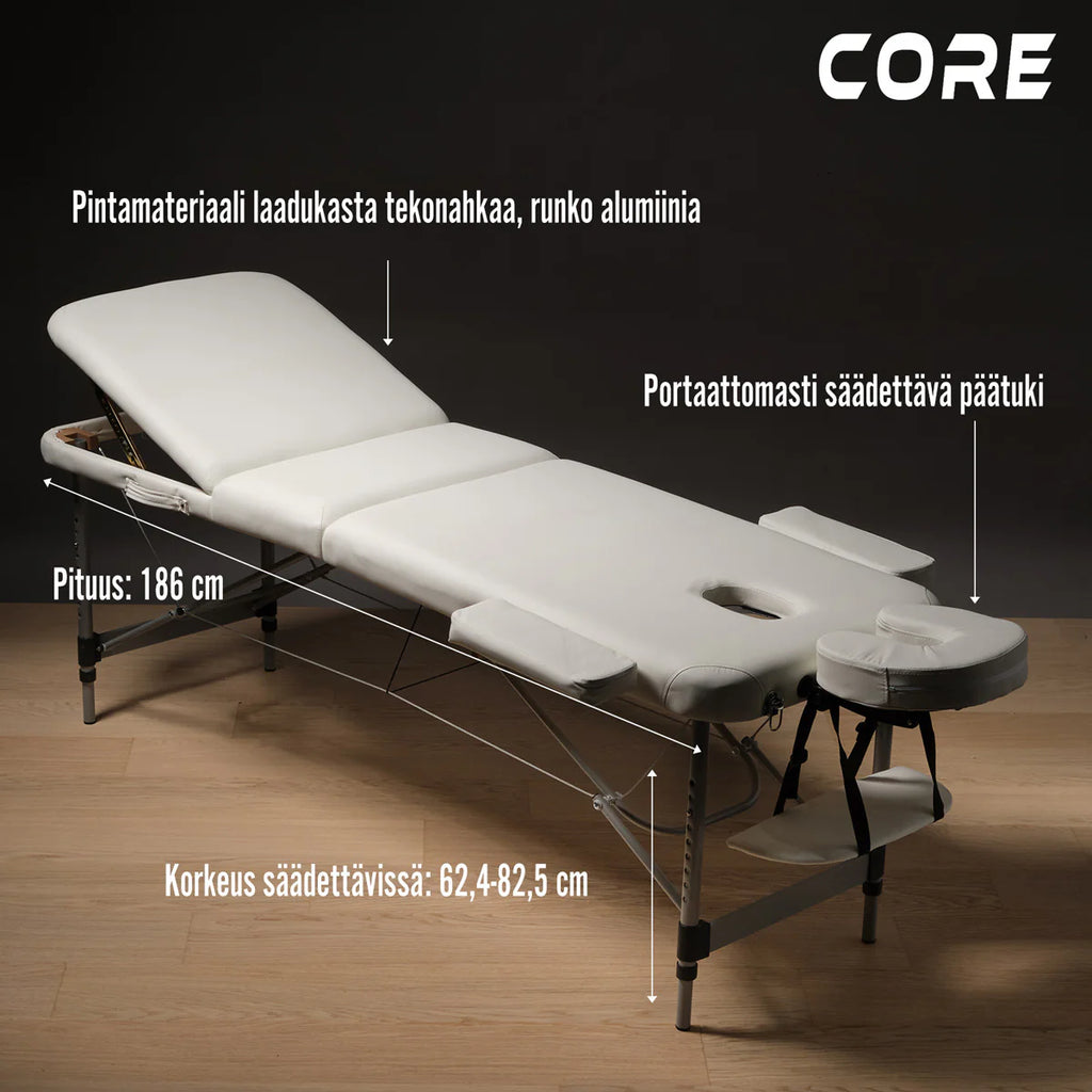 Core Massageliege A300, bianca
