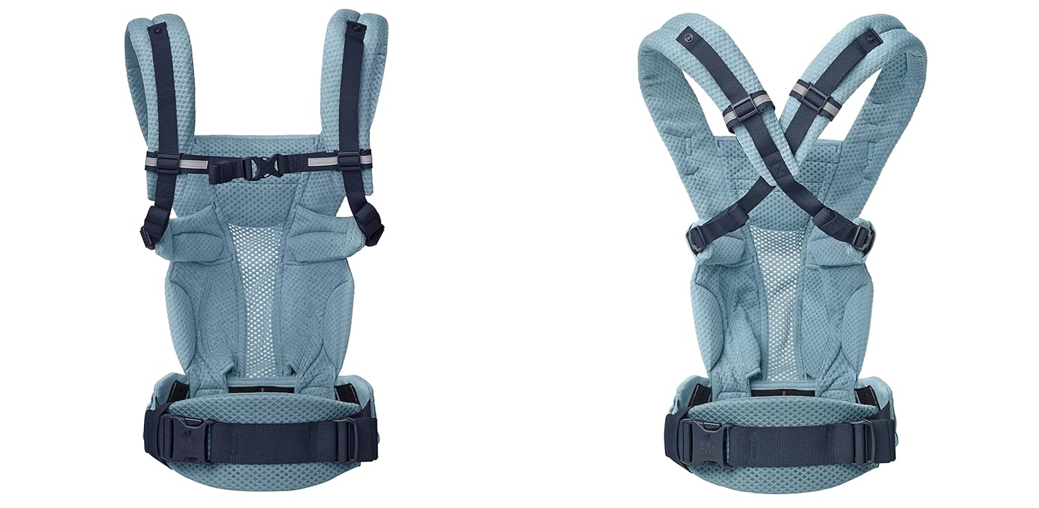 Ergobaby Omni Breeze Marsupio per Neonati dalla Nascita fino a 20 kg, Morbido Mesh SoftFlex a 4 Posizioni, Ergonomico, Porta Bebè, Natural Beige