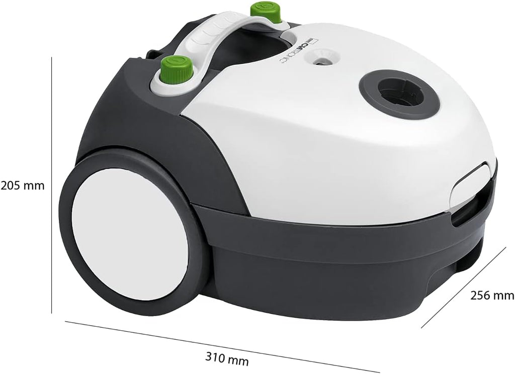 Clatronic Aspirapolvere con Sacco | Aspirapolvere a carrello con 700 Watt a risparmio energetico | Aspirapolvere con sistema di microfiltraggio a 5 strati | Spazzola per pavimenti commutabile e bocchetta per spazzola/fessure | BS 1300 N antracite