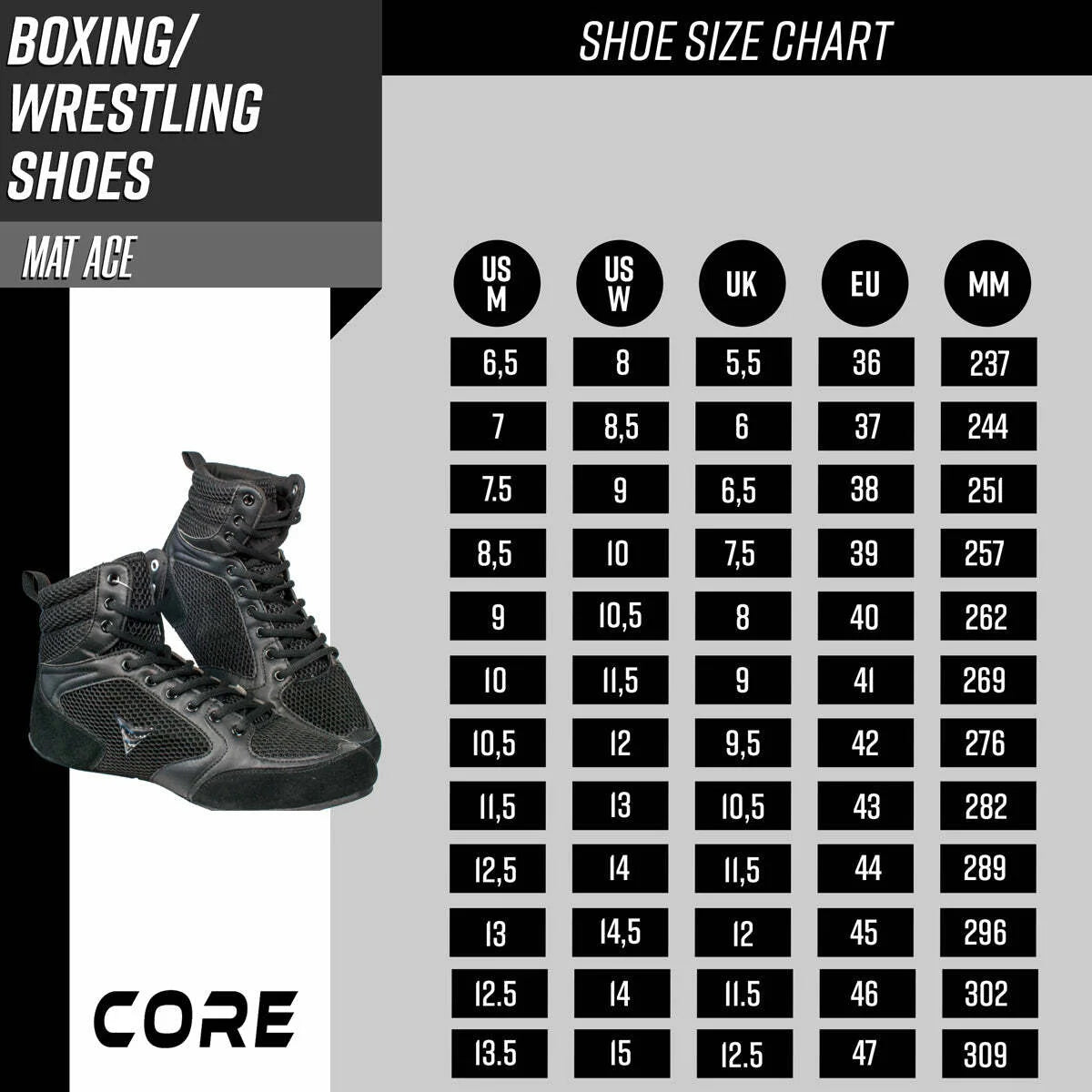 Scarpe da wrestling Core Mat Ace