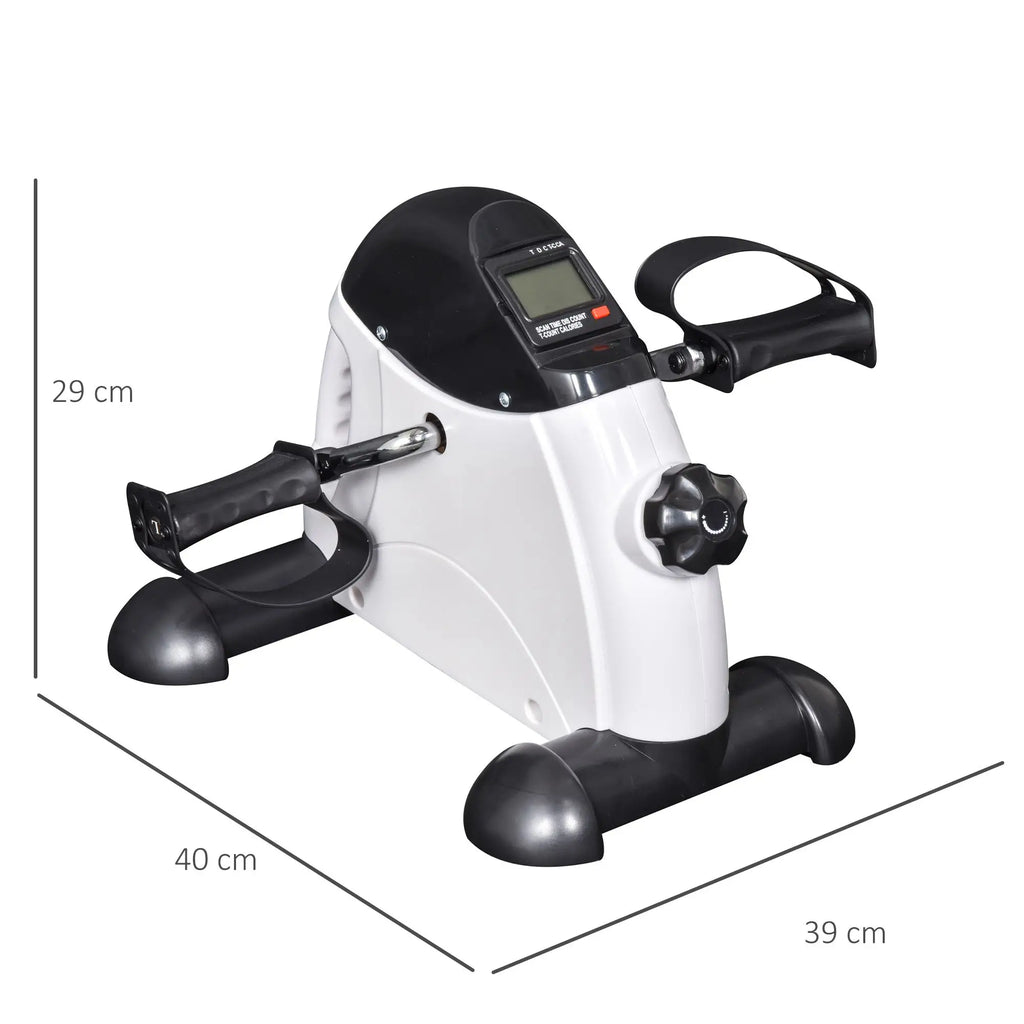 HOMCOM Mini Heimtrainer Fitnessbike LCD-Display verstellbarer Widerstand