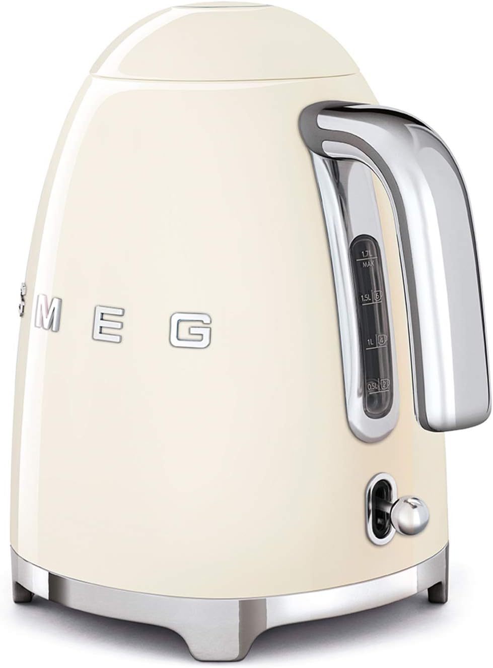 Smeg, 2x2 TSF01CREU - Tostapane, 2 scomparti per 2 fette, 6 livelli di doratura, funzione riscaldamento, funzione scongelamento e bagel, vassoio raccoglibriciole, 950W, Crema
