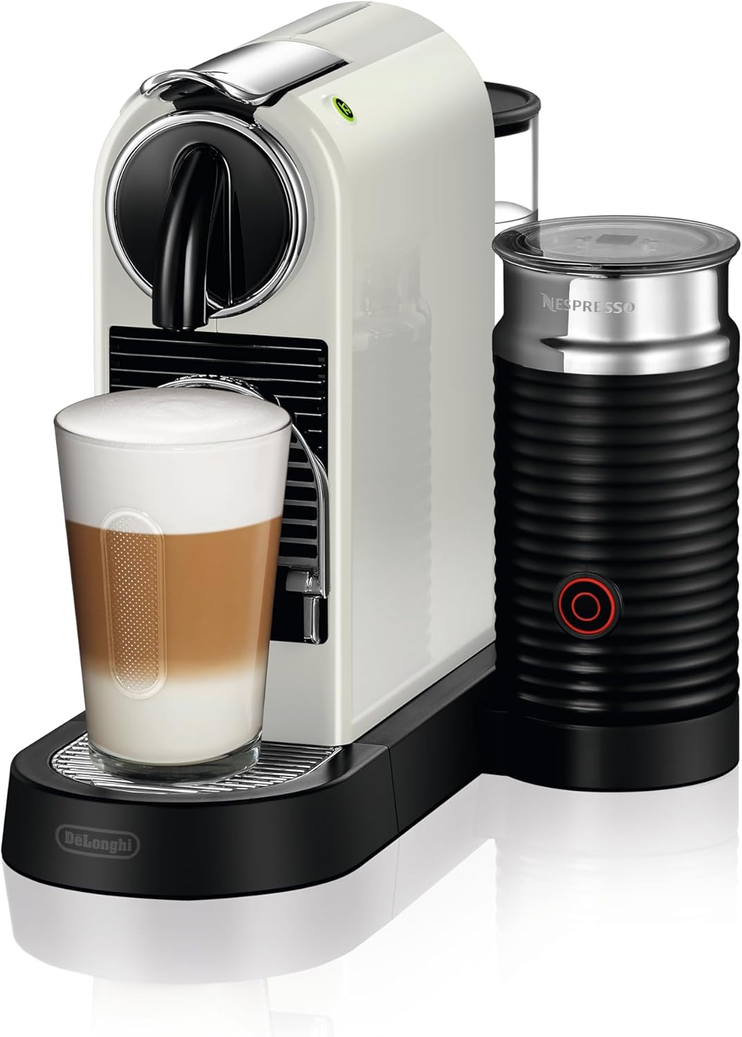 Nespresso De'Longhi EN267.BAE Citiz Macchina da Caffè con Montalatte, Funzione di Risparmio Energetico, 1710W, 1 Litro, 37.2 x 21.8 x 27.7 cm, Nero