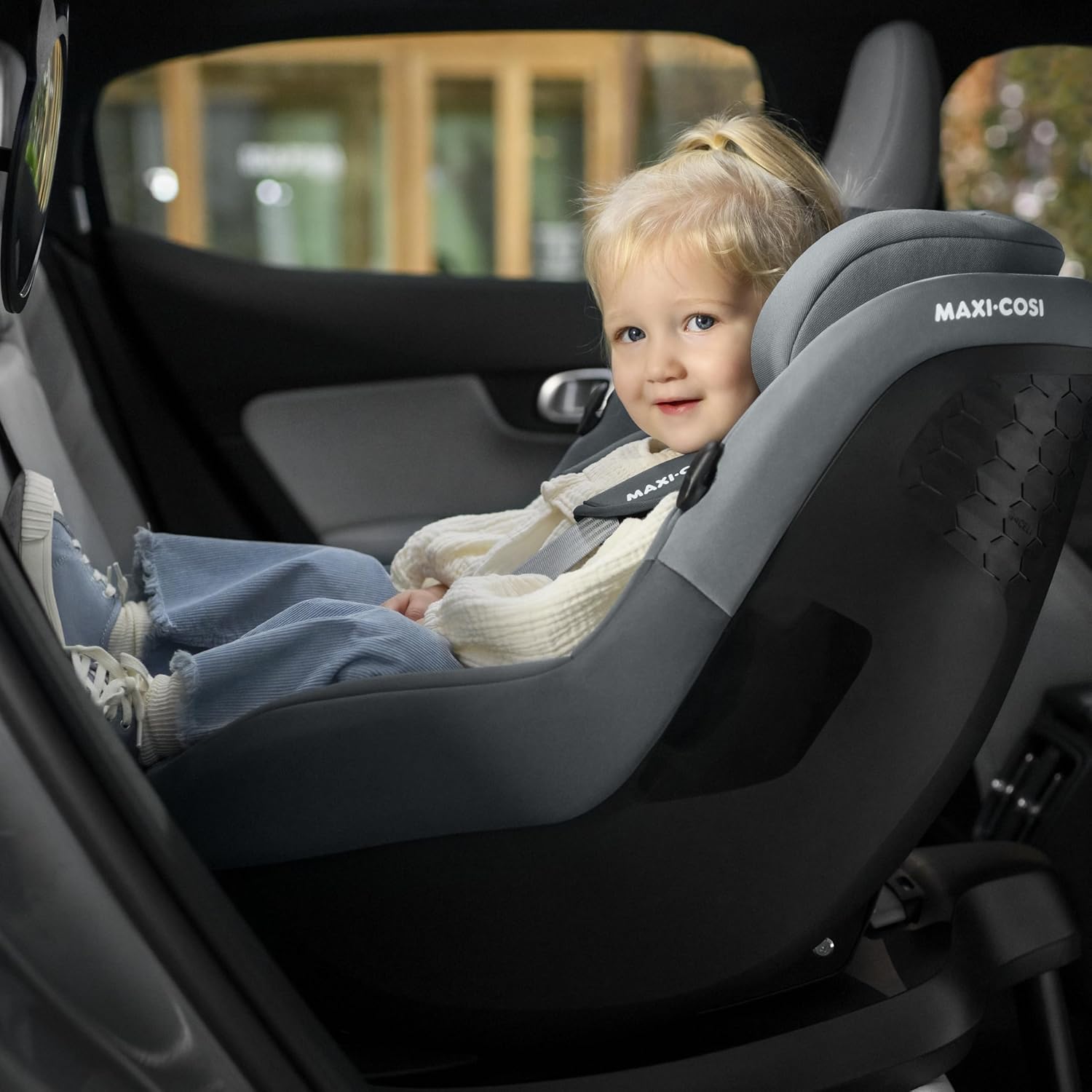 Maxi-Cosi Pebble 360 Pro, Seggiolino auto reclinabile SlideTech, da 0 a 15 mesi, da 0 a 13 kg, da 40 a 87 cm, per i seggiolini auto girevoli FamilyFix 360 Pro, G-CELL Side Impact Protection, Tonal Graphite