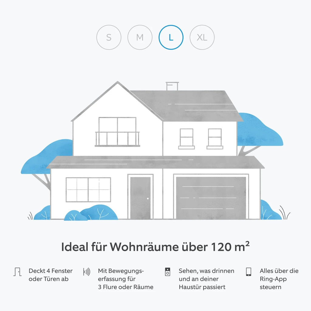 Kit Allarme + Indoor Cam 2ª gen. + Videocitofono con batteria in confezione L