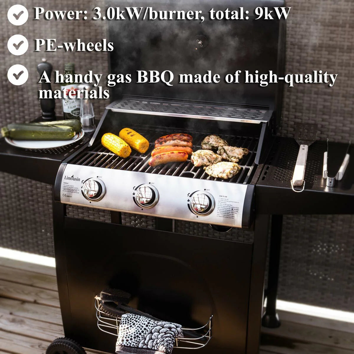 Limousin Gasgrill Classic 3