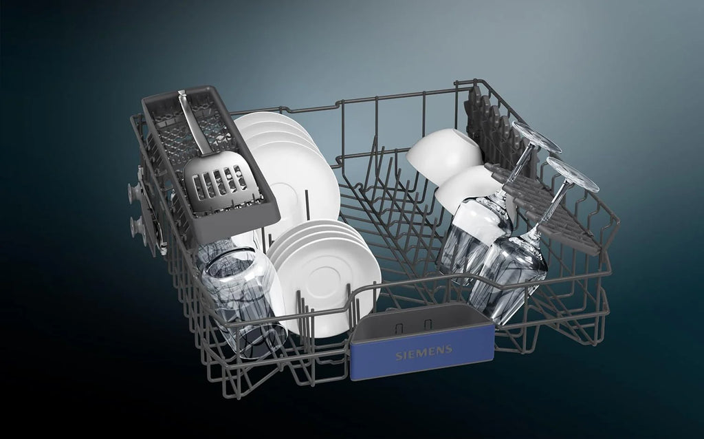 Siemens SN63EX06VE, iQ300 Smarter Lavastoviglie, Lavastoviglie a incasso totale, 60 cm, Cassetto posate, Extra silenziosa, varioSpeed, Apertura automatica porta, Triple rackMatic, infoLight, intensiveZone