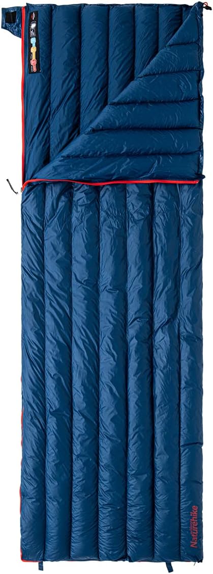 Naturehike Schlafsäcke Ultraleicht 800FP Rechteckige Schlafsäcke Wasserabweisend Schlafsack für Outdoor, Camping, Wandern, Reisen
