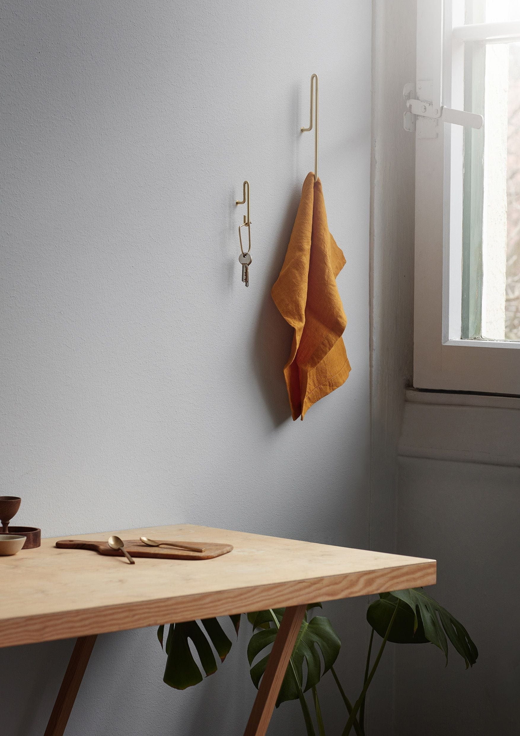 Moebe Wandhaken gro, Gold