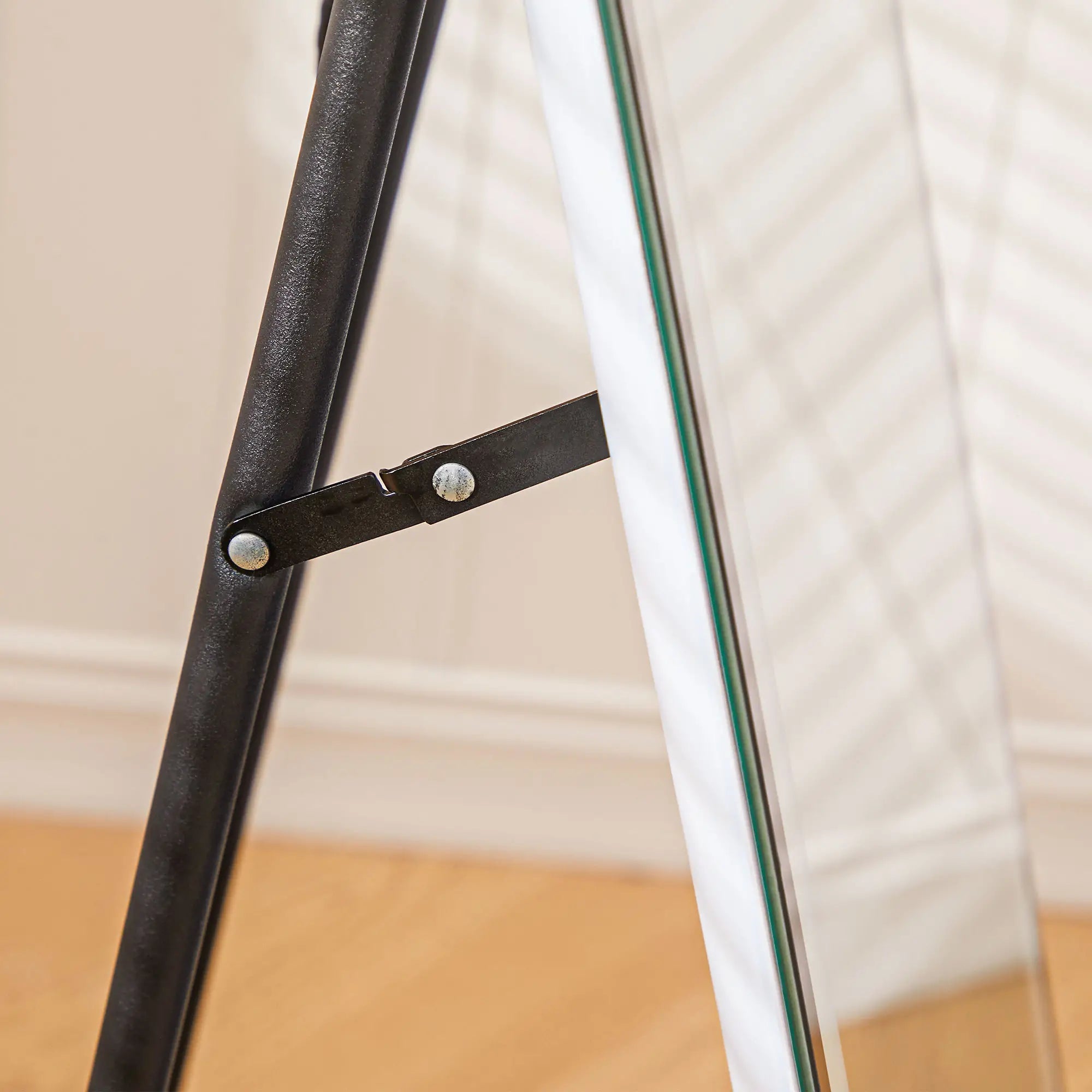 HOMCOM Specchio a Terra a LED Touch Specchio a Figura Intera 3-in-1 a Forma di Arco