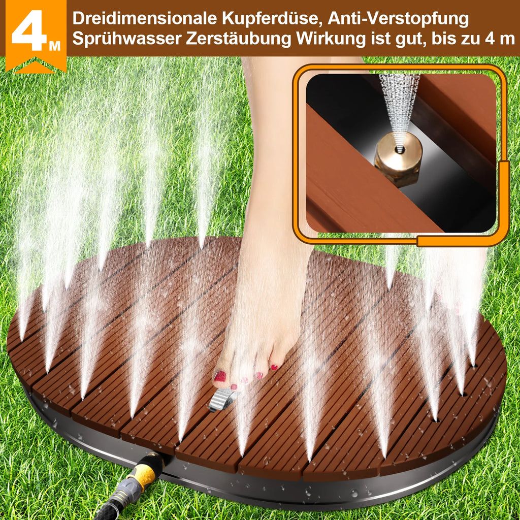 Sonnewelt Doccia da Giardino a Pavimento con Furad e Ugelli in Rame