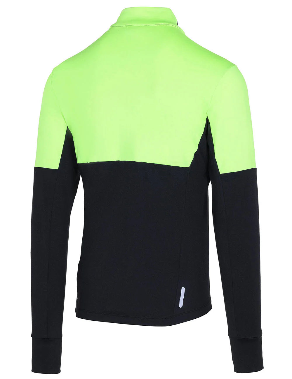 Herren Winter Fleece Laufshirt Langarm Thermo Running Sweatshirt Pro Line Schwarz-Neon Setprodukt
