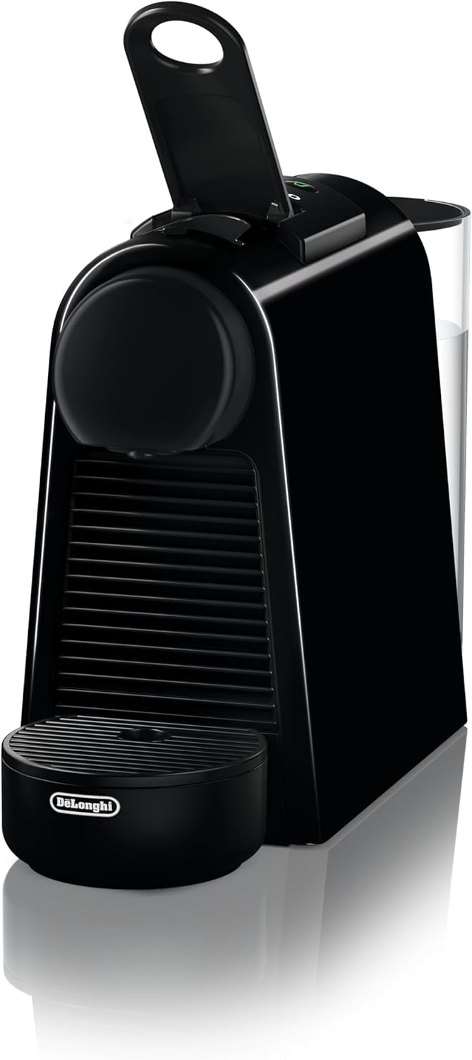 Nespresso De'Longhi EN 85.B Essenza Mini Macchina da Caffè a Capsule,Welcome Set con Capsule Assortite in Diversi Gusti,Pressione Pompa 19 bar,Design Salvaspazio,1370W,0.6 L,32.5 x 11 x 20.5 cm,Nero