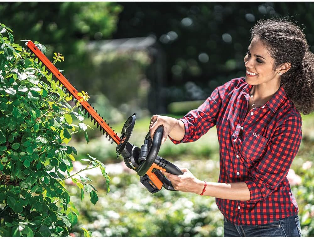 WORX WG263E.9 Nitro Tagliasiepi a batteria 20V, tagli uniformi con meno vibrazioni, potente motore brushless, lunghezza di taglio 54cm, passo dei denti 27mm, senza batteria e caricabatterie
