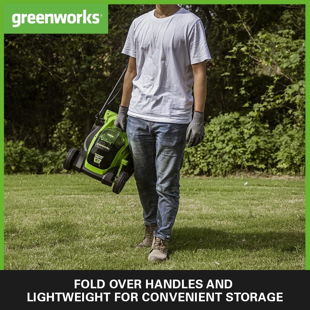 Greenworks 48V (2x24V) Selbstfahrender Akku Rasenmäher für große Flächen bis zu 480m², 46cm Schnittbreite, 55L Sack PLUS zwei 4Ah-Akkus und Doppelladegerät GD24X2LM46SPK4X