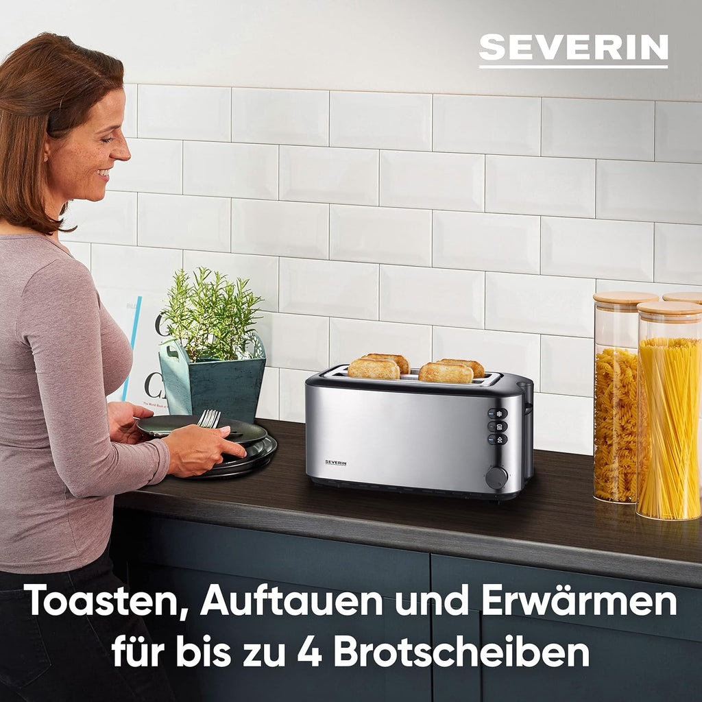 SEVERIN 2-in-1 Mikrowelle mit Grill 800 W, Grillofen mit 25 L Kapazitt und 9 Leistungsstufen, Mikrowelle mit Grillrost und Drehteller, silber, MW 7785