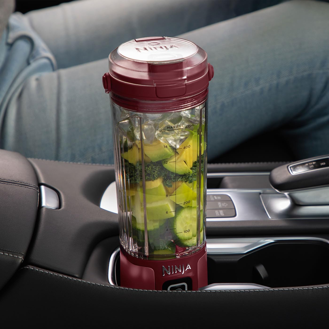 Ninja Blast Frullatore Portatile / Frullatore a Immersione / Frullatore per Smoothie, Tazza da 530 ml, Coperchio a Prova di Perdite, Mini Frullatore Potente, Senza Fili e Ricaricabile, Trita Ghiaccio e Frutta, Nero, BC151EUBK