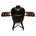 Kobe Kamado Barbecue a Carbone Professional XXL Black Edition, Copertura Protettiva, Piastra Diffusore di Calore, Pala per Carbone Inclusa