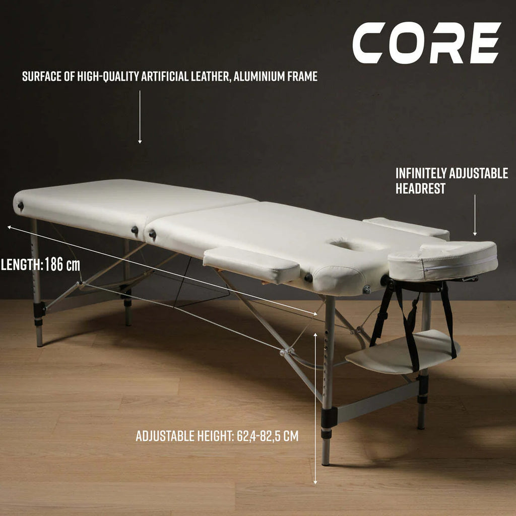 Core Massageliege A200, wei