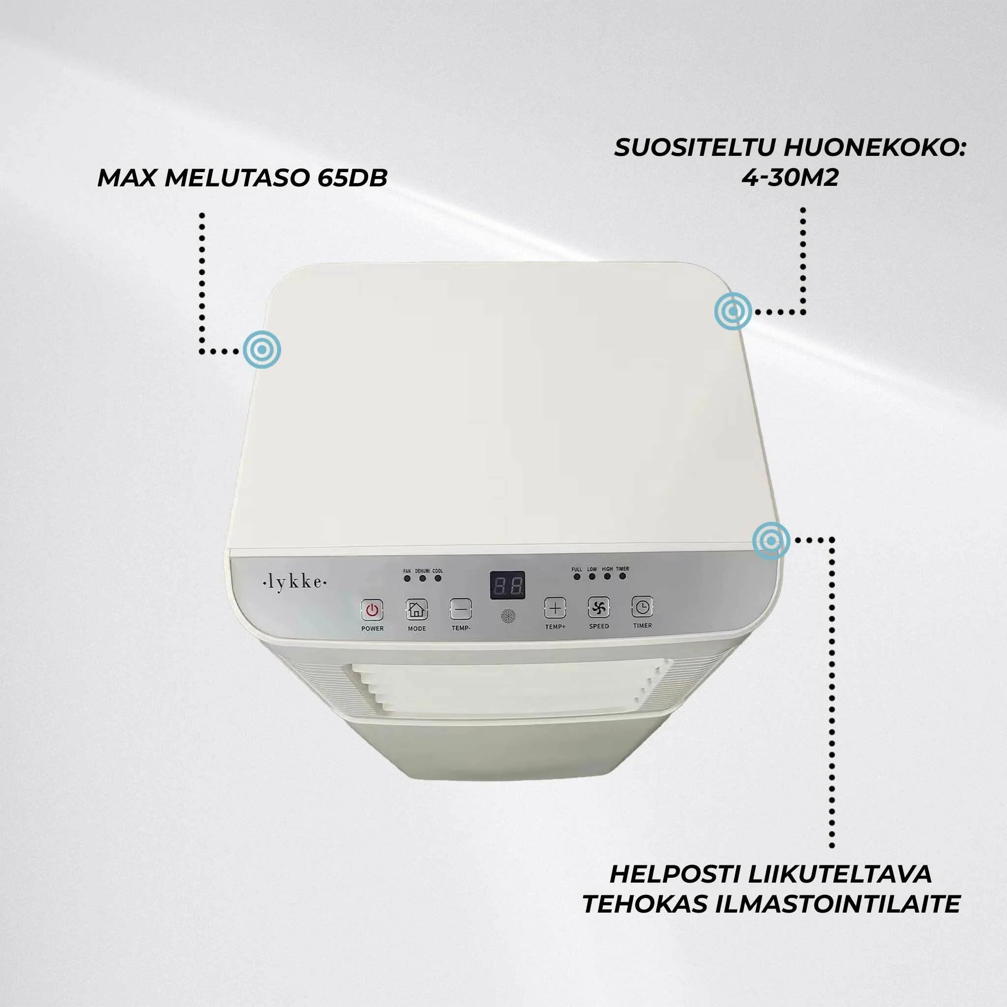 Lykke Tragbare Klimaanlage Pro 2500, 7000BTU