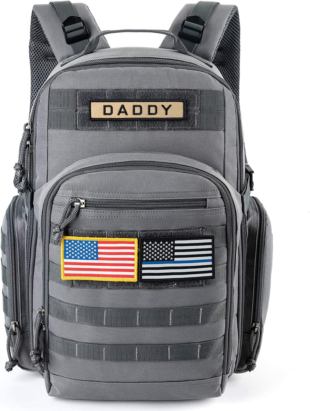 MIRACOL Borsa Fasciatoio per Papà, Borsa Militare, Zaino, Borsa Multifunzione con Toppa Bandiera per Uomini e Donne