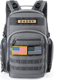 MIRACOL Borsa Fasciatoio per Papà, Borsa Militare, Zaino, Borsa Multifunzione con Toppa Bandiera per Uomini e Donne