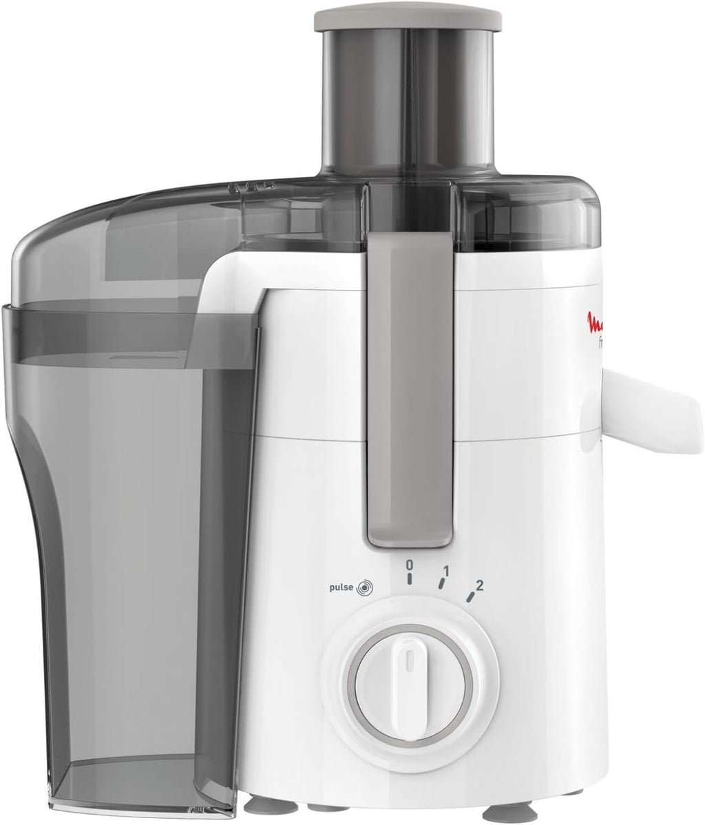 Moulinex JU3701 Frutelia+ Entsafter mit breiter ffnung, leicht zu reinigen, 2 Geschwindigkeiten und Pulsmodus, 350 W
