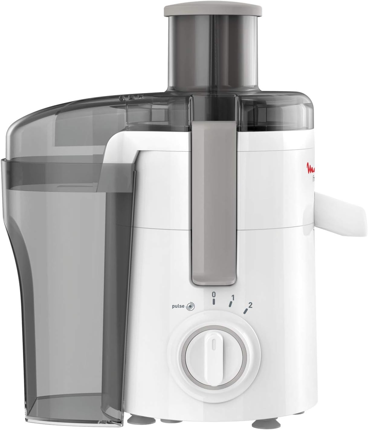 Moulinex JU3701 Frutelia+ Entsafter mit breiter ffnung, leicht zu reinigen, 2 Geschwindigkeiten und Pulsmodus, 350 W